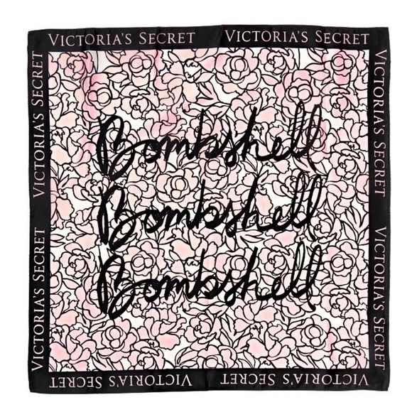 Victoria’s Secret ✦ Bombshell Floral Print Scarf ✦ Signature Logo Bandana NWT - Picture 4 of 16
